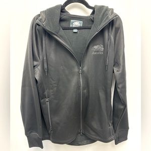 Roots/ Men/ Medium/ Hooded Zip-up Sweater/ Black